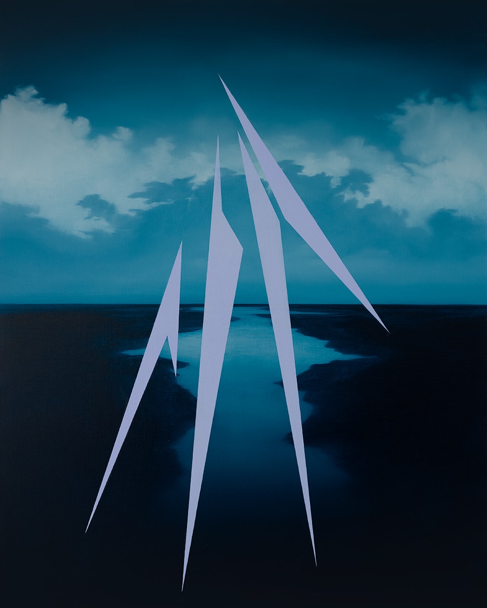 indygo landscape x oil on canvas